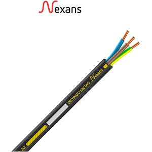 Câble rigide Nexans R2V cuivre 3G2,5 mm² DISTINGO NX'TAG en couronne de 100m - réf. fab.: R2V3G2,5C100NXTAG