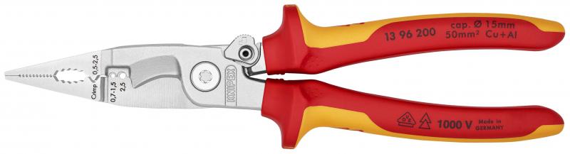 KNIPEX - Pince multifonction isolee ressort - Réf. fab.: 13 96 200 SB