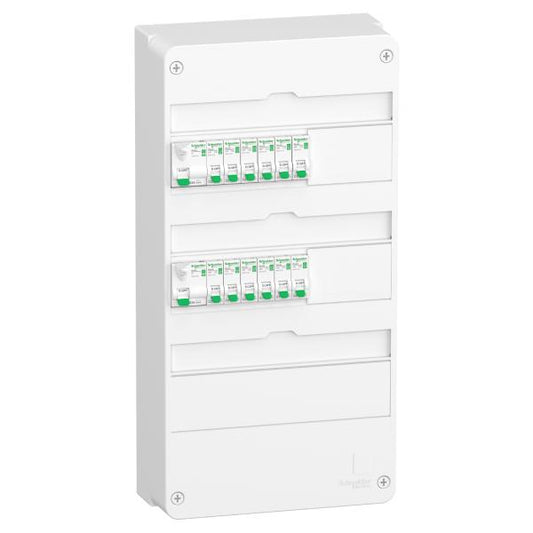 Schneider Electric - Resi9 Tableau standard logement type T3, T4. 3 rangées. technologie xe - Réf. fab.: R9HPNFC15134P