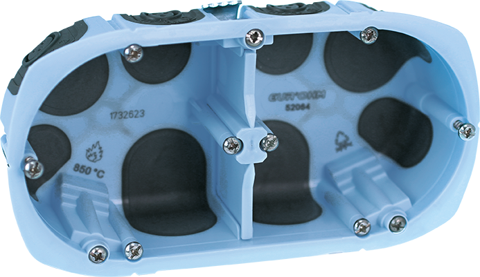 EUR'OHM - Double AIR'metic box 67 p40 entr 71 - Mfg. Ref.: 52064