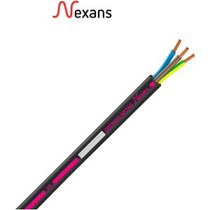 Câble rigide Nexans R2V cuivre 3G1,5 mm² DISTINGO NX'TAG en couronne de 100m - Réf. fab.: FILR2V3G1,5C100NXTAG