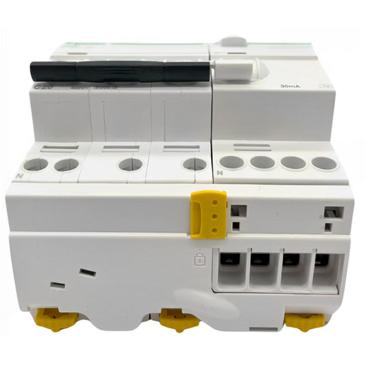 Schneider Electric - iCV40N - Disjoncteur différentiel triphasé 3P+N 25A - 30mA - 10kA - Type AC courbe C - Réf. fab.: A9DV3725