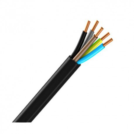Sermes fils & câbles - Câble électrique rigide U1000 R2V 5G1,5mm² - TGL au mètre - 100m - Réf. fab.: 0416C100N