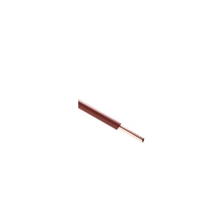 Sermes fils & câbles - Fil H07 V-U (Rigide) 1,5 mm² - Couronne 100 m - Marron - Réf : 0002M
