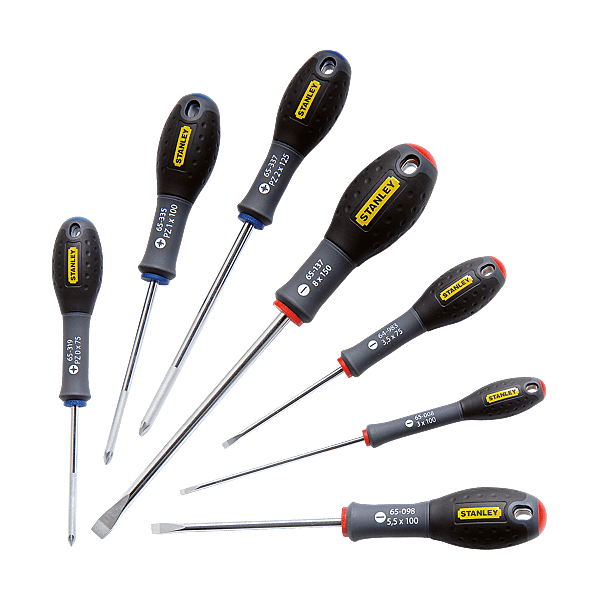 STANLEY - Jeu de 7 tournevis Fatmax - Réf. Fab. : 0-65-425