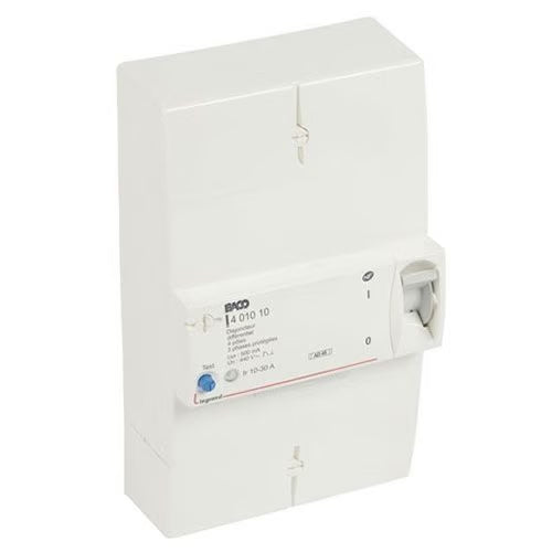 Legrand - Disjoncteur branchement Enedis tétrapolaire différentiel 500mA instantané - 30A - Réf. fab.: 401010