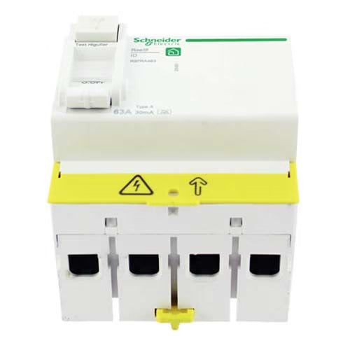 Schneider Electric - Resi9 - interrupteur différentiel - 4P - 63A - 30mA - Type A - peignable - Réf. fab.: R9PRA463