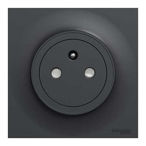 Schneider Electric - Odace 2011 - prise de courant 2P+T affleurante - anthracite - connexion rapide - Réf. Fab. : S540052