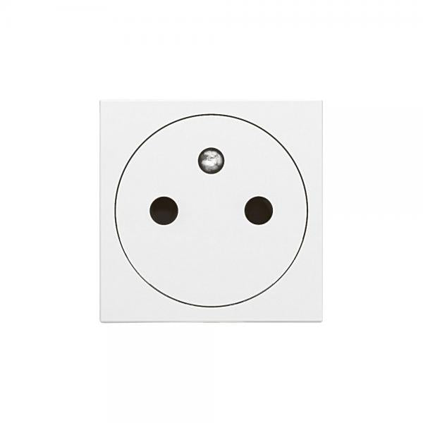 LEGRAND - Prise de courant 1x2P+tT mosaic blanc surface  - 45x45 clippage direct goulotte Mosaic - Réf. Fab.: 077111L
