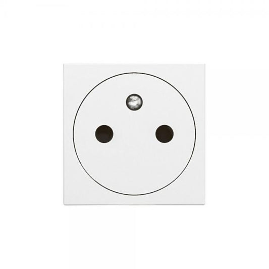 LEGRAND - Prise de courant 1x2P+tT mosaic blanc surface  - 45x45 clippage direct goulotte Mosaic - Réf. Fab.: 077111L