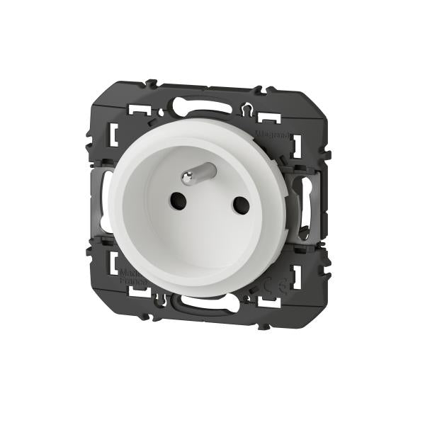 LEGRAND - Prise de courant easyréno 2P+T faible profondeur dooxie 16A finition blanc - Réf. Fab.: 600328