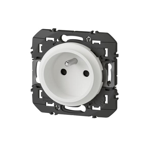 LEGRAND - Prise de courant easyréno 2P+T faible profondeur dooxie 16A finition blanc - Réf. Fab.: 600328