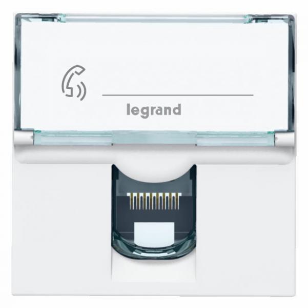 LEGRAND - Prise RJ45 catégorie6 FTP mosaic 2 modules - blanc - Réf. Fab.: 076565