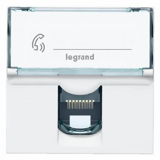 LEGRAND - Prise RJ45 catégorie6 FTP mosaic 2 modules - blanc - Réf. Fab.: 076565
