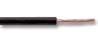 Sermes fils & câbles - Fil H07 V-U (Souple) 10 mm² - Couronne 100 m - Noir - Réf : 0101B