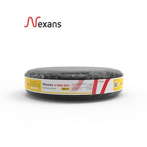 Câble rigide Nexans R2V cuivre 3G2,5 mm² DISTINGO NX'TAG en couronne de 100m - réf. fab.: R2V3G2,5C100NXTAG