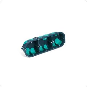 TradeForce - Boite d'appareillage etanche a l'air RE 2020 3 postes diam67-68 prof 40mm - Réf. Fab.: 0026000047