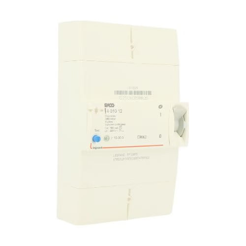 Legrand - Disjoncteur de branchement Enedis tétrapolaire différentiel 500mA sélectif - 30A - Réf. fab.: 401012