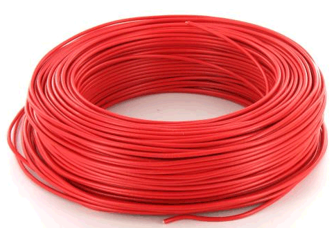 Sermes fils & câbles - Fil H07 V-U (Rigide) 25 mm² rouge - Couronne 100 m - Rouge - Réf : 0013R