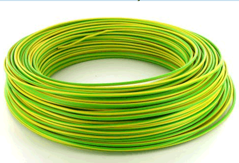 Sermes fils & câbles - Fil H07 V-U (Rigide) vert/jaune 16 mm² - Couronne 100 m - Vert/jaune - Réf : 0011VJ