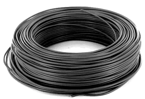 Sermes fils & câbles - Fil H07 V-U (Rigide) 10 mm² - Couronne 100 m - Noir - Réf : 0010N
