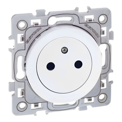 EUR'OHM - Square Prise de courant 2P+T affleurante blanc - Réf. Fab.: 60239