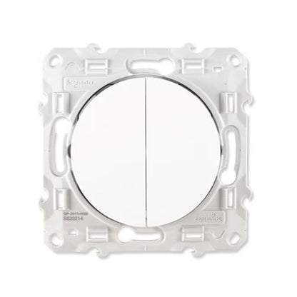 Schneider Electric - Odace 2011 - double va-et-vient - blanc - 10A - Réf. Fab. : S520214