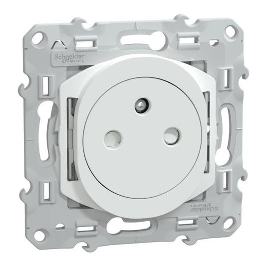 Schneider Electric - Ovalis - Lot de 108 2P+T affleurantes S320052 - 16A - Blanc - ss emballage unit - Réf. fab.: S320052P