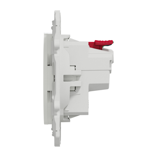Schneider Electric -Odace 2011 - prise de courant 2P+T affleurante - blanc - Réf. Fab.: S520052
