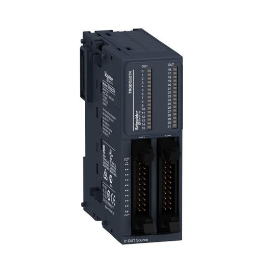Schneider Electric - Modicon TM3, module 32 sorties TOR, PNP 0,1A, connecteur HE 10 - Réf. Fab.: TM3DQ32TK