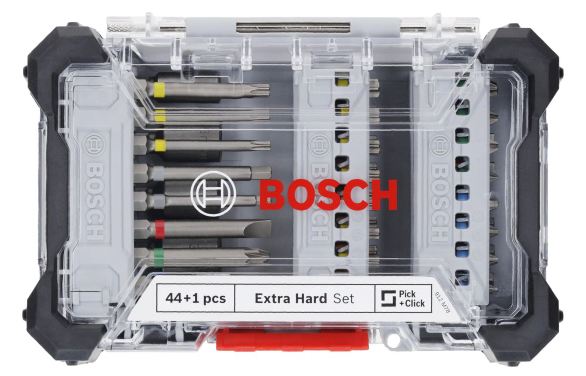 BOSCH - XL-Coffret de vissage 44 pcs-et-poignée - Réf. Fab. : 2607017693