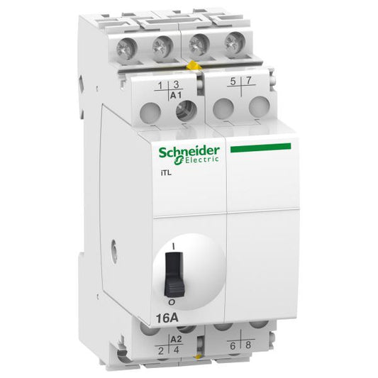 Schneider Electric - Acti9, iTL télérupteur 16A 4NO 24VCA 12VCC 50-60Hz - Réf. fab. : A9C30114