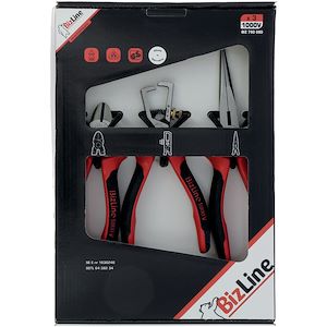BIZLINE - Electrician's Kit with 3 Insulated 1000 V Pliers - Manufacturer Ref.: 790090