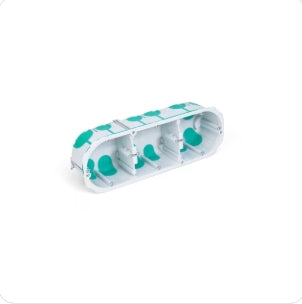 TradeForce - Boite d'appareillage etanche a l'air RE 2020 3 postes diam67-68 prof 50mm - Réf. Fab.: 0026000050