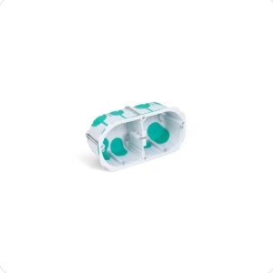 TradeForce - Boite d'appareillage etanche a l'air RE 2020 2 postes diam67-68 prof 50mm - Réf. Fab.: 0026000049