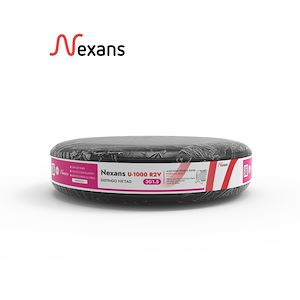 Câble rigide Nexans R2V cuivre 3G1,5 mm² DISTINGO NX'TAG en couronne de 100m - Réf. fab.: FILR2V3G1,5C100NXTAG