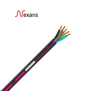 Nexans R2V rigid copper cable 5G1.5 mm² DISTINGO NX'TAG MOBIWAY drum 100m - Mfg. ref.: R2V5G1.5T200MOBINXTAG
