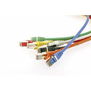 GIGAMEDIA - Cordon de brassage CAT6 S/FTP PVC 1 m gris - Réf. Fab. : CAT6S1M