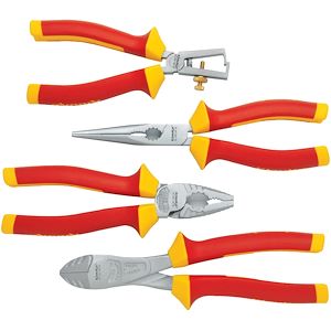 KLAUKE FRANCE - Sélection de 4 pinces isol : KL020180IS + KL040160IS + KL050205IS + KL060160IS - Réf. fab. : KL304IS