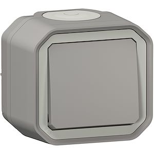 LEGRAND - Interrupteur ou va-et-vient 10AX 250V Plexo complet - blanc - Réf. Fab.: 069711L