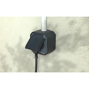 LEGRAND - Prise de courant 2p+t plexo complet saillie anthracite - Réf. Fab.: 069791L