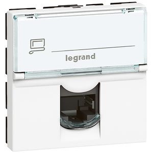 LEGRAND - Prise RJ45 catégorie6 FTP mosaic 2 modules - blanc - Réf. Fab.: 076565