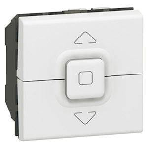 LEGRAND - Interrupteur de volets roulants 500W maximum Mosaic 2 modules - blanc - Réf. Fab.: 077026