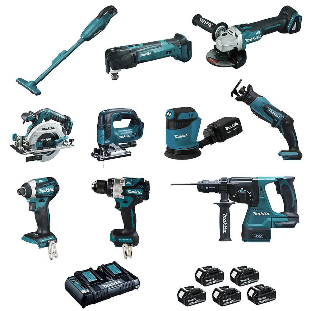 MAKITA - Pack électroportatif 10 machines - Réf. fab.: DLS1011PTJ