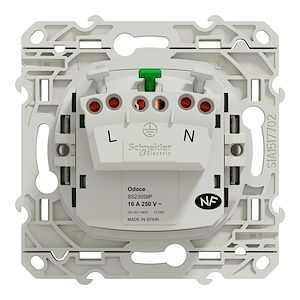 Schneider Electric - Odace 2011 - lot of 40 2P+E S520059 socket outlets - white - Mfg. ref.: S523059P