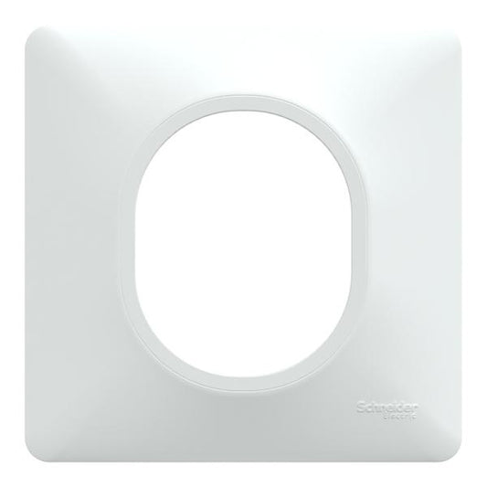Schneider Electric - Ovalis - Lot de 360 plaques de finition de coloris blanc S320702 - Réf. fab.: S320702P