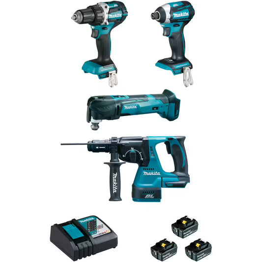MAKITA - Pack électroportatif 4 machines - Réf. fab.: DLX4109TJ