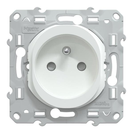 Schneider Electric - Ovalis - Lot de 108 2P+T à puits S320059 - 16A - Blanc - Réf. Fab.: S520052