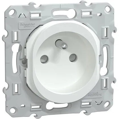 Schneider Electric - Ovalis - Lot de 108 2P+T à puits S320059 - 16A - Blanc - Réf. Fab.: S520052
