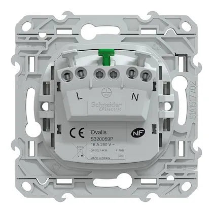 Schneider Electric - Ovalis - Lot de 108 2P+T à puits S320059 - 16A - Blanc - Réf. Fab.: S520052